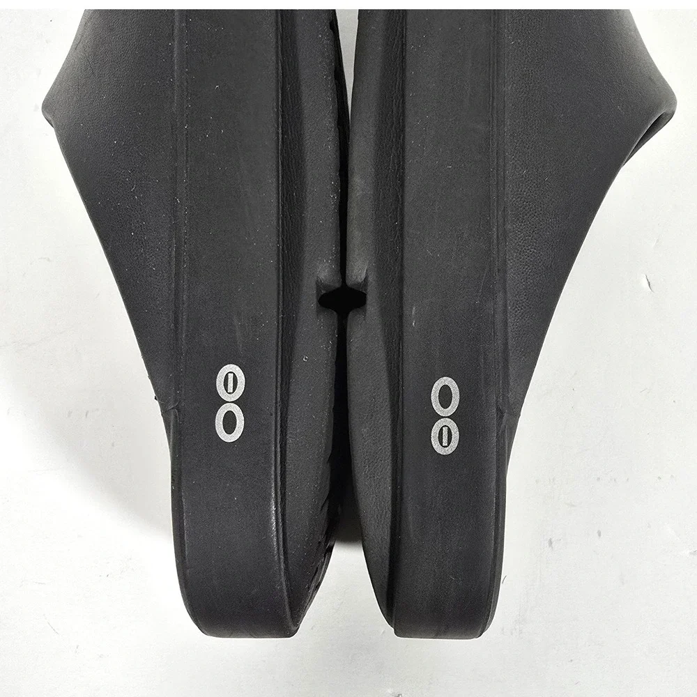 OOFOS OOahh Recovery Slides M7/W9 Black Comfort Sandals Supportive Slip On